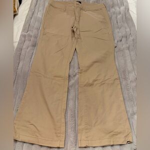 American Eagle Outfitters Tan Kick Boot Chinos